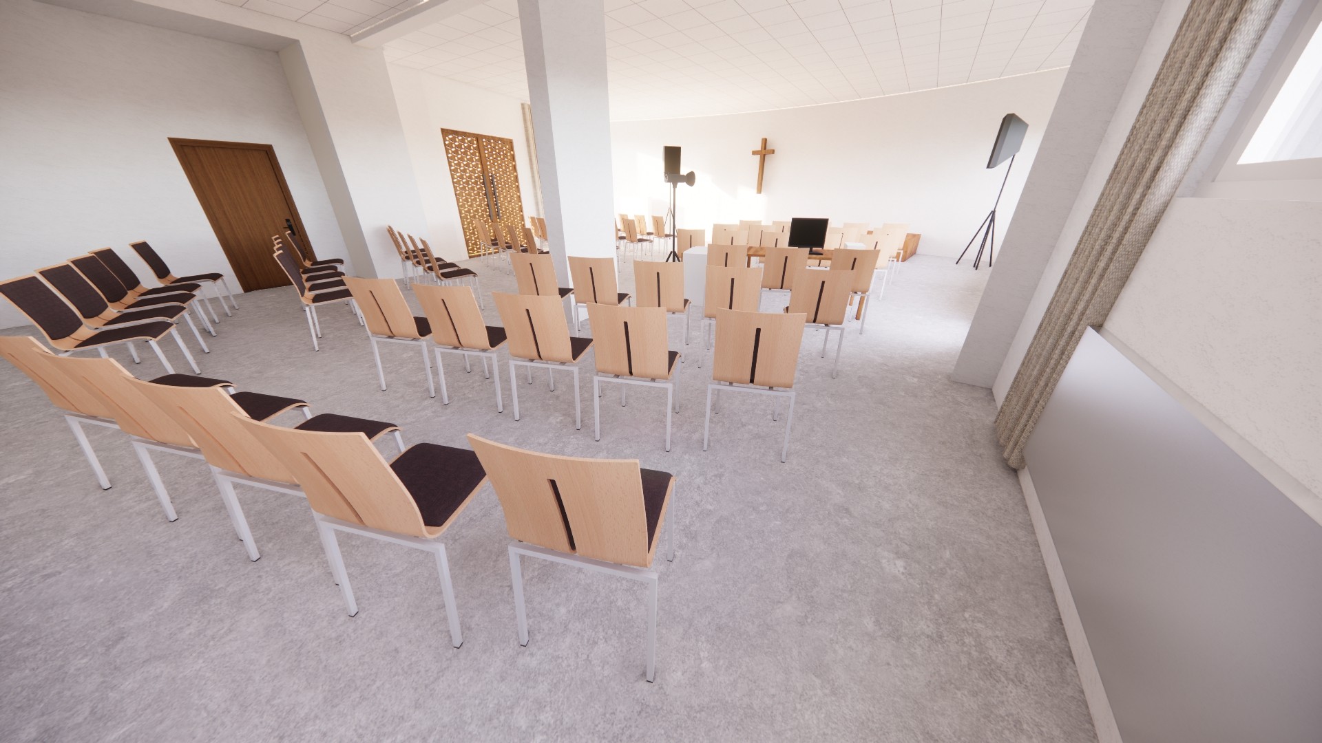 Gemeindesaal mit Trennwand – Biberach