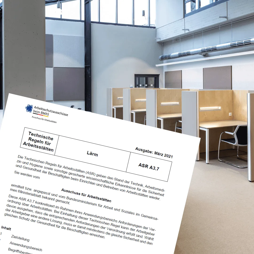 Arbeitsstättenrichtlinie ASR A3.7 ‚Lärm‘ | Raumakustik